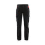 Women's industry Work Trousers stretch - Black/Red - 10R