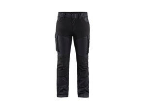 Women's service Work Trousers stretch - Navy blue/Black - 10R