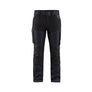 Women's service Work Trousers stretch - Navy blue/Black - 10R