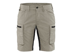 Women's service shorts with stretch - Stone/Black - 10R