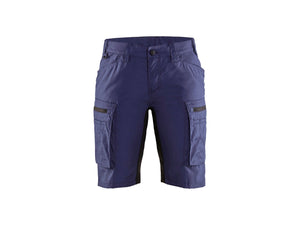 Women's service shorts with stretch - Navy blue/Black - 10R