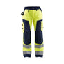 Women's Hi-Vis Work Trousers - Hi-vis yellow/navy blue - 10R