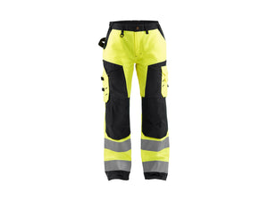 Women's Hi-Vis Work Trousers - Hi-vis yellow/Black - 10R