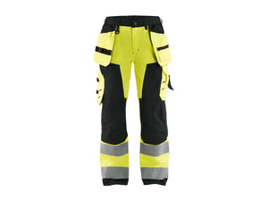 Women's Hi-Vis Work Trousers - Hi-vis yellow/Black - 10R