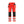 Women's Hi-Vis Work Trousers with stretch - Red hi-vis/black - 10R