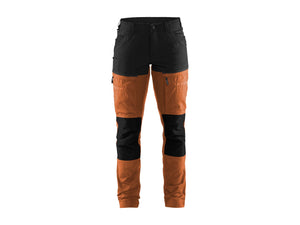 Women's Service Work Trousers with Stretch - Rust/Black - 10R