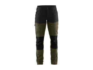 Women's Service Work Trousers with Stretch - Forest Night/Black - 10R