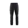 Women's Service Work Trousers with Stretch - Black/Dark grey - 10R