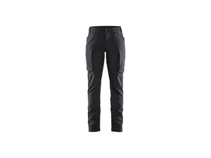 Women's Softshell winter service Work Trousers - Black - 10R