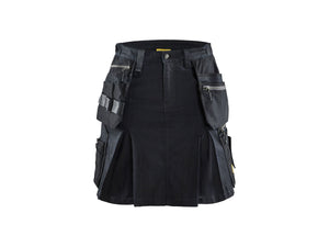 Women's craftsman skirt with Stretch - Navy blue/Black - 10R