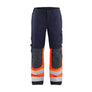 Women's Multinorm Inherent Work Trousers - Navy blue/Orange - 10R