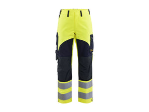 Women's Multinorm Inherent Work Trousers - Hi-vis yellow/navy blue - 10R