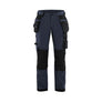 Women's 4-way stretch craftsman Work Trousers - Dark navy/Black - 10R