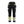Women's Hi-vis Work Trousers with Stretch - Black/Hi-vis yellow - 10R