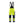 Women's Hi-Vis Winter Work Trousers - Hi-vis yellow/navy blue - 10R