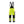 Women's Hi-Vis Winter Work Trousers - Hi-vis yellow/Black - 10R