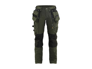 Women's Craftsman Work Trousers X1900 Stretch - Forest Night/Black - 10R