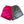 Muck & Maul Two Tone Harlequin Rugby Shorts - Hot Pink and Grey