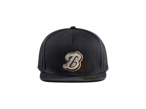 Flatbrim Cap for Kids - Black - One size