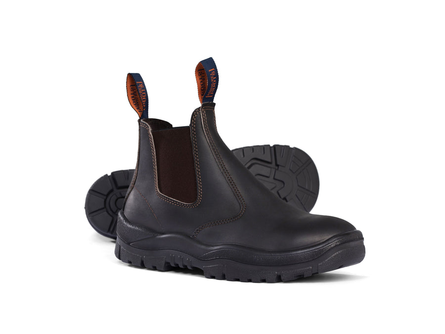 Mongrel 940030 Elastic Side Premium Boot Brown - Non Safety