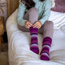 Ladies Soft Warm Winter Stripe Patterned Thermal Socks