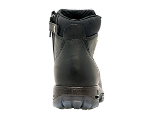 REDBACK BOOTS | BLACK COBAR LACE/ZIP UP SAFETY BOOTS (USCBZS)