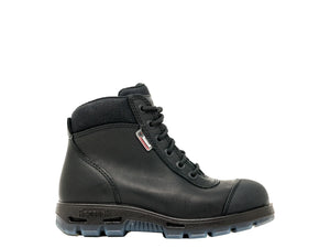 REDBACK BOOTS | BLACK COBAR LACE/ZIP UP SAFETY BOOTS (USCBZS)