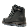 REDBACK BOOTS | BLACK COBAR LACE/ZIP UP SAFETY BOOTS (USCBZS)