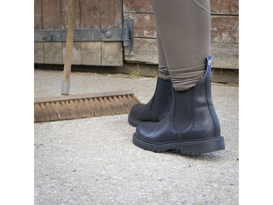 Detroit Steel Toe Cap Work Boots -  Black