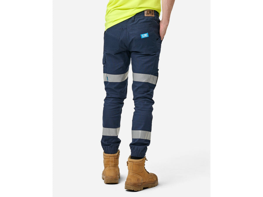 Elwood Elastic Waist Cuffed Reflective Trousers