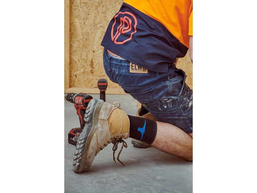 Elwood WORKWEAR BAMBOO CREW SOCK 3 PK