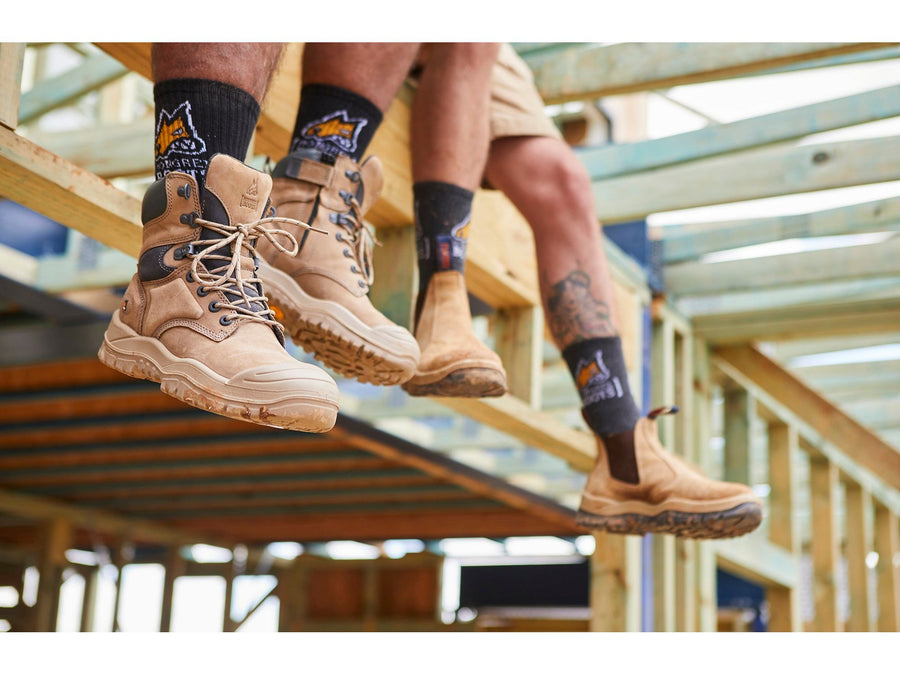 Mongrel 561 Side Zip Safety Boots - STONE