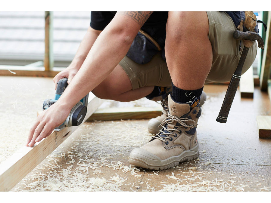 Mongrel 561 Side Zip Safety Boots - STONE