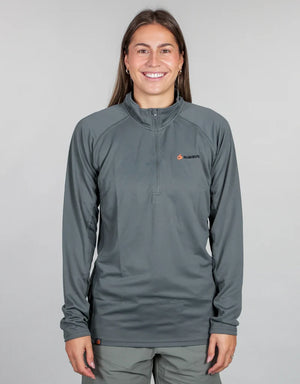 Bushbuck Apex Armour Quarter Zip - Gunmetal Grey