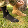 Mens Merino Wool Mid-Calf Lightweight Tactical Cushioned Boot Socks