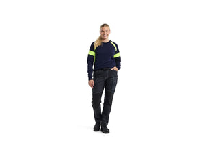 Blaklader Women's Long-Sleeved T-shirt with Hi-Vis