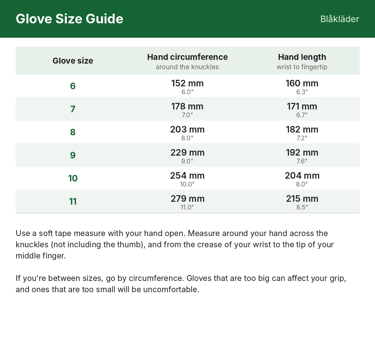 Size guide