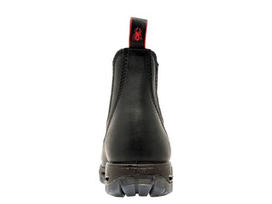 Redback Boots | Black HD Safety Boots with Scuff Cap (USBBKSC)