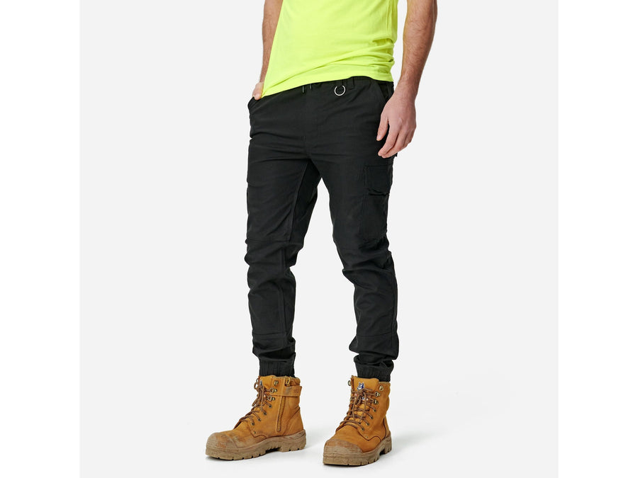 Elwood Men's Elastic Waist Cuffed Trouser