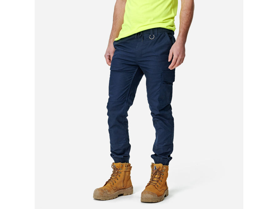 Elwood Men's Elastic Waist Cuffed Trouser