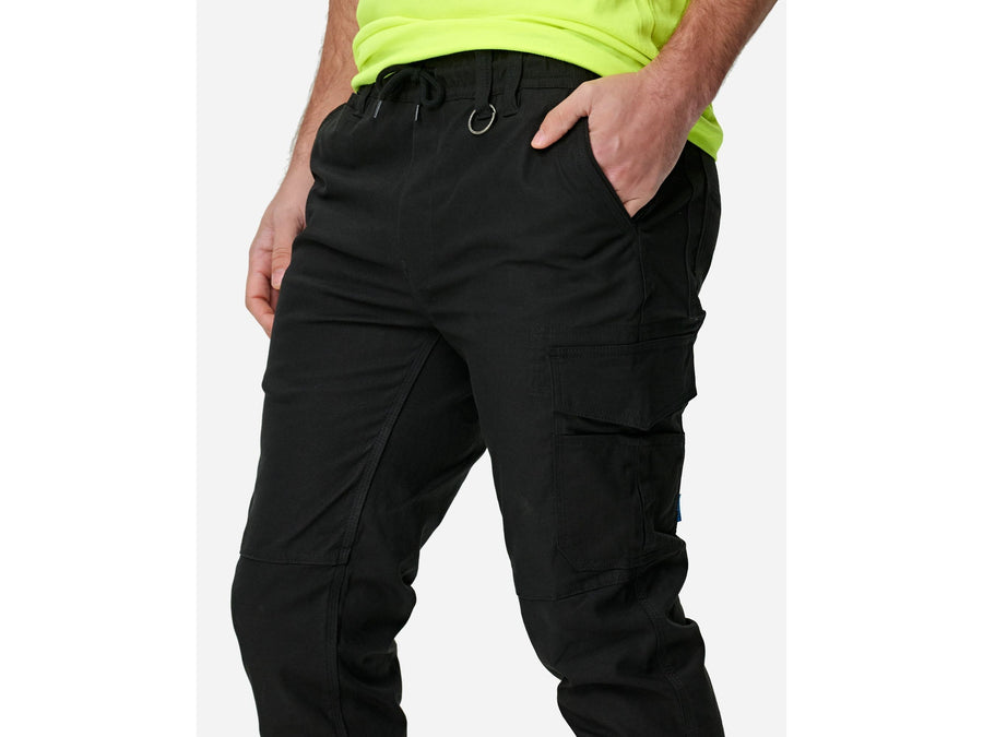 Elwood Men's Elastic Waist Cuffed Trouser