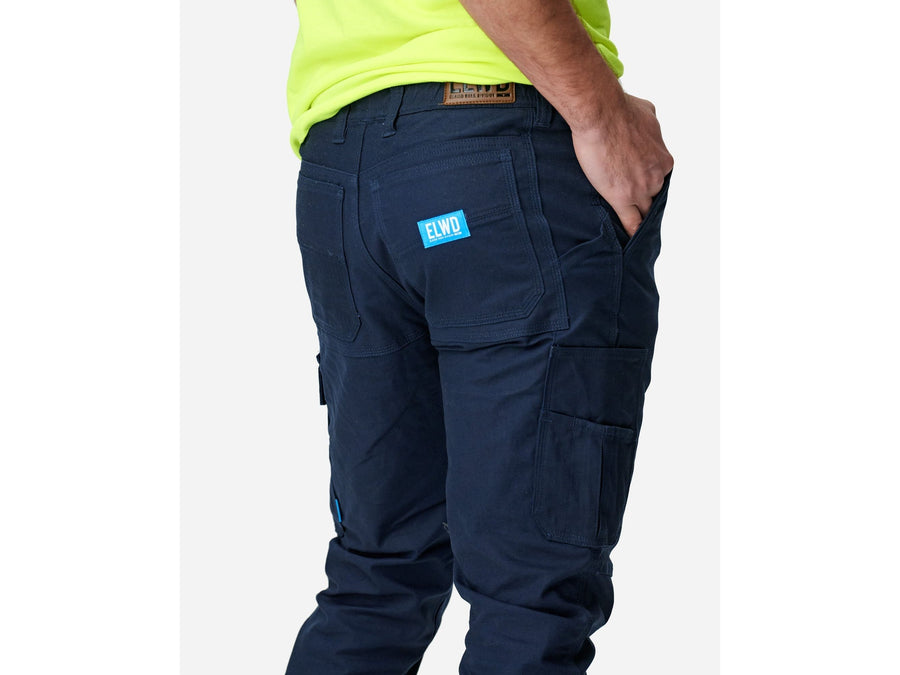 Elwood Men's Elastic Waist Cuffed Trouser