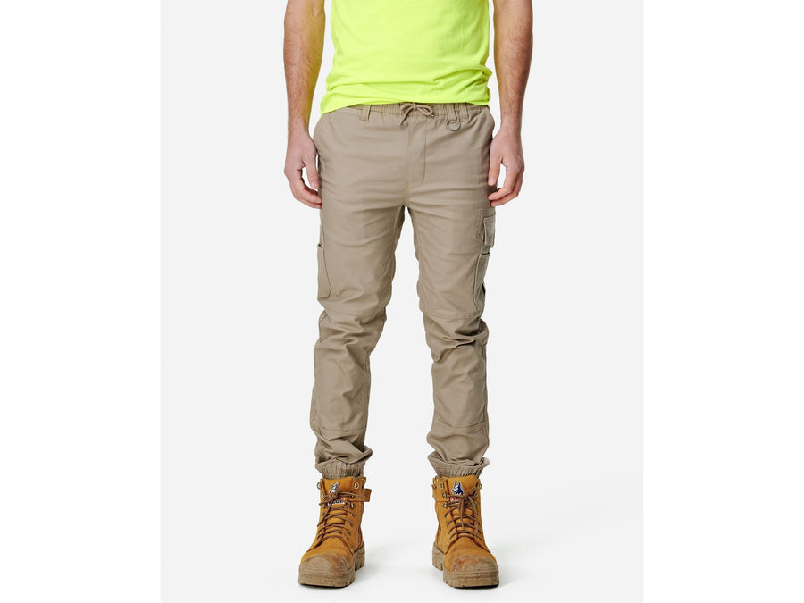 Elwood Men's Elastic Waist Cuffed Trouser