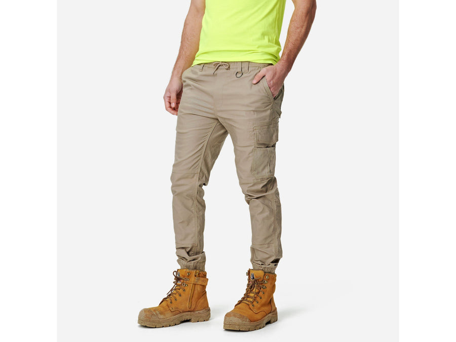 Elwood Men's Elastic Waist Cuffed Trouser