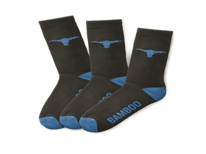 Elwood WORKWEAR BAMBOO CREW SOCK 3 PK