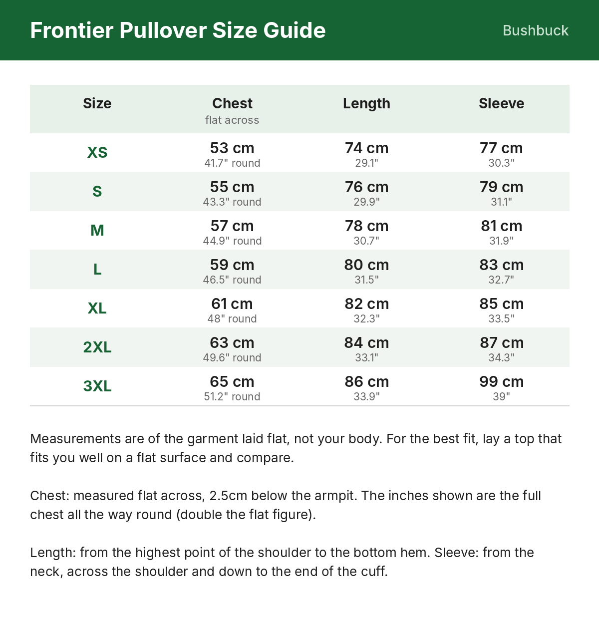 Size guide