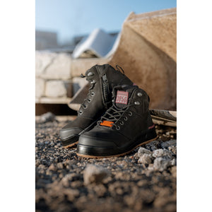 Hard Yakka Women's 3056 PR Side Zip Safety Boot - Black