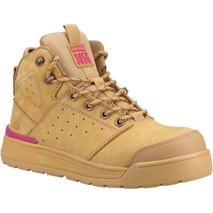 Hard Yakka Women's 3056 PR Side Zip Safety Boot - Wheat