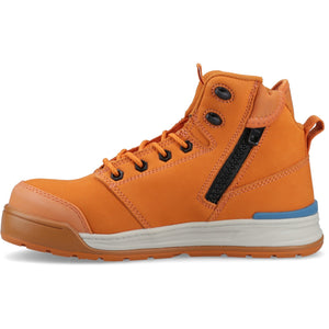 Hard Yakka Women's 3056 PR Side Zip Safety Boot - Orange