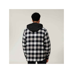 Hard Yakka Quilted Flannel Shacket - Grey